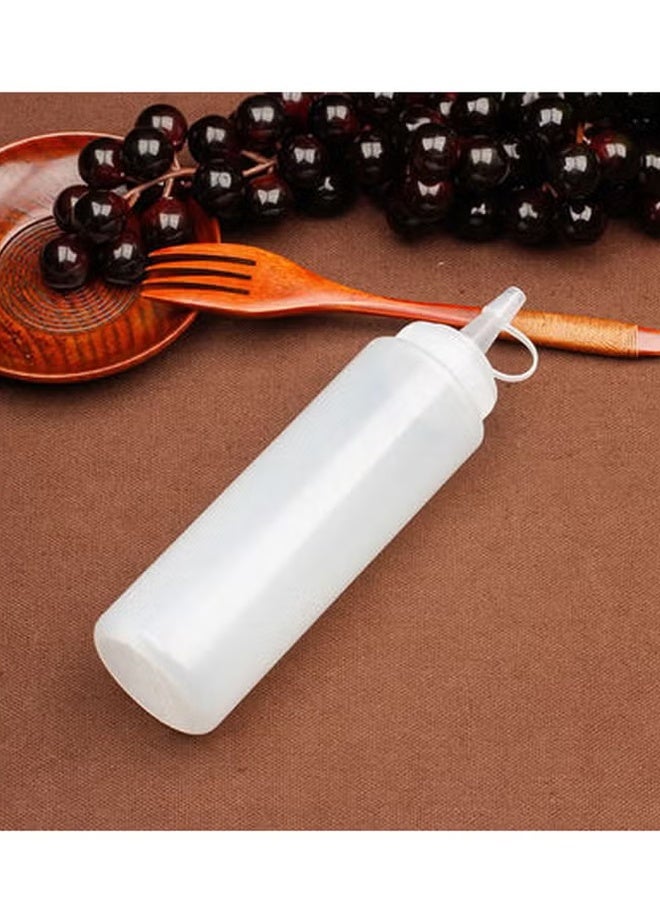 White Sauce Bottle - 24 Oz (650 ml) - Professional Kitchen Essential,Plastic Squeezer Bottle - Image 3